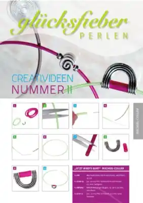 "Bunter Wechselschmuck mit PVC-Schlauch" CREATIVIDEEN Nummer 11 Ausverkauf