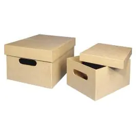 Pappmaché Sammelbox, FSC Recycled 100% Premium