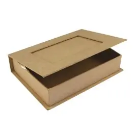 Neue Ware Pappmaché Buch-Box FSC Recycled 100%