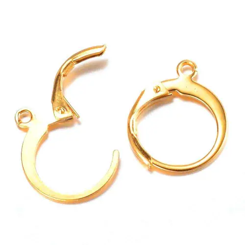1 Paar 24K vergoldete Edelstahl Brisuren 14,5x12mm - Schmuckzubehör Ohrringe Jetzt Kaufen